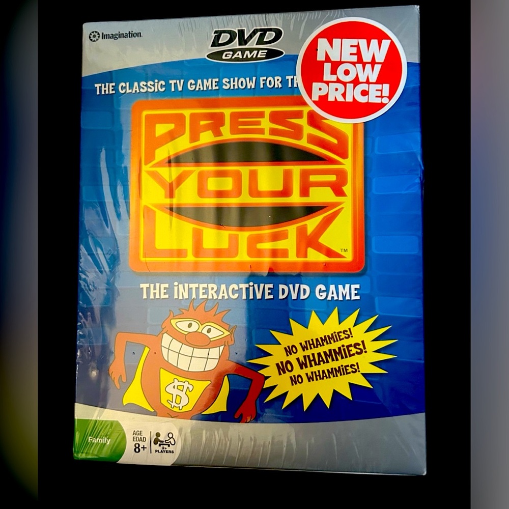 NIB Press Your Luck Interactive DVD Family Game Ages 8+